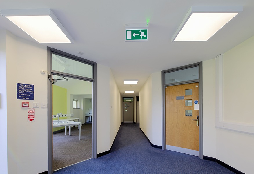 Tamlite office corridor emergency LED lighting