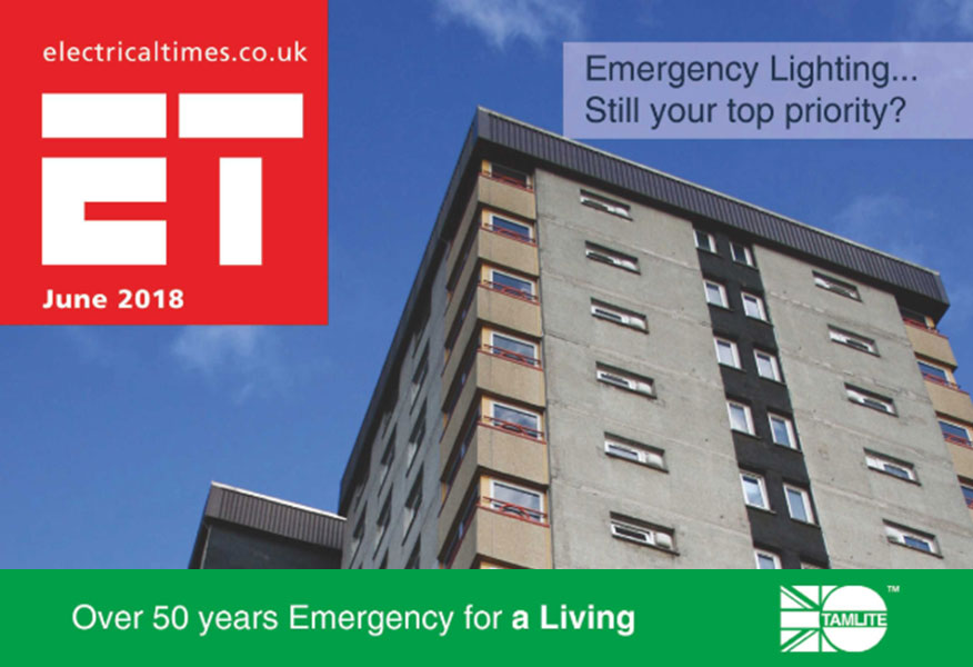 Tamlite Electrical Times emergency lighting Grenfell Tower image