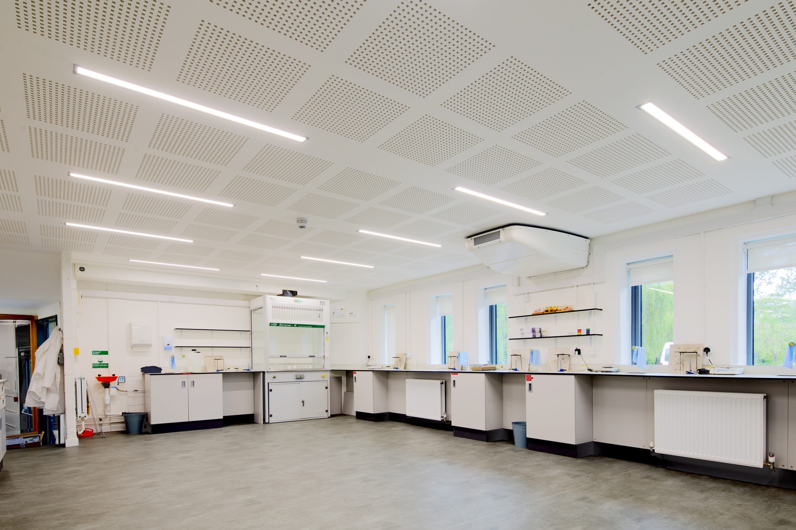 Tamlite Radley College Abingdon science lab LED lighting