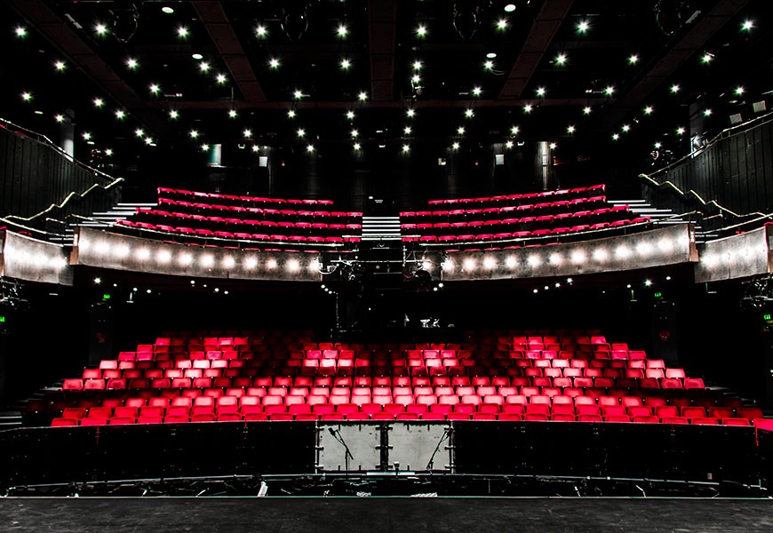 Tamlite Bloomsbury Theatre London seating downlights LED lighting