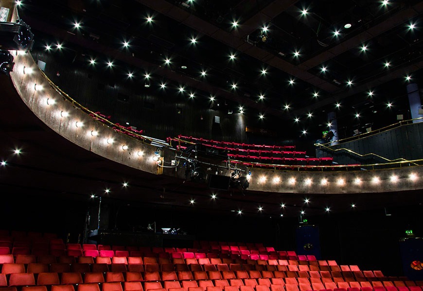 Tamlite Bloomsbury Theatre London seating area LED lighting
