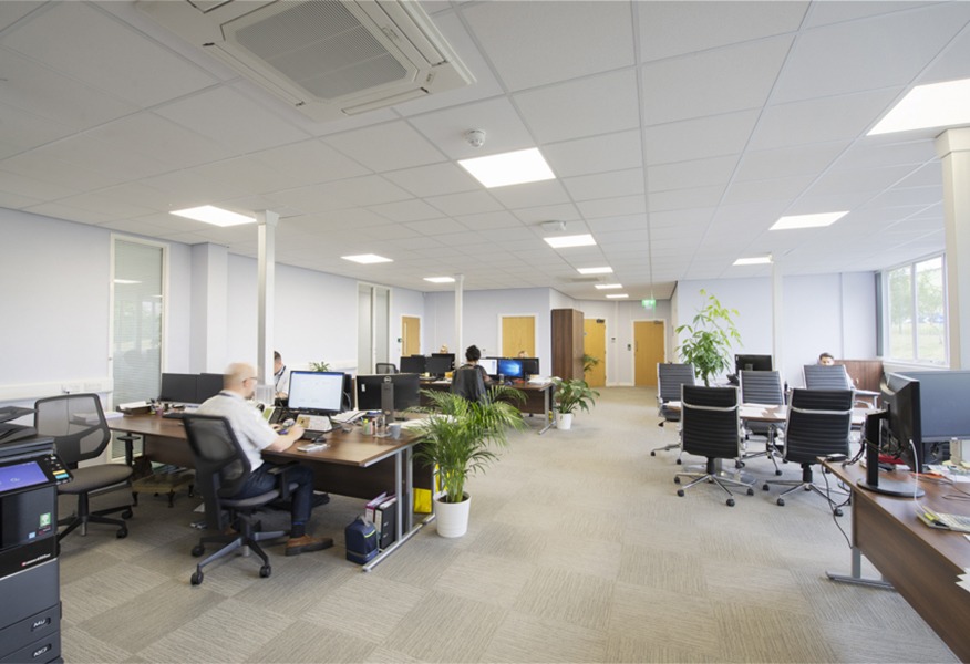 Tamlite LCA Group Hawarden case study office area LED lighting