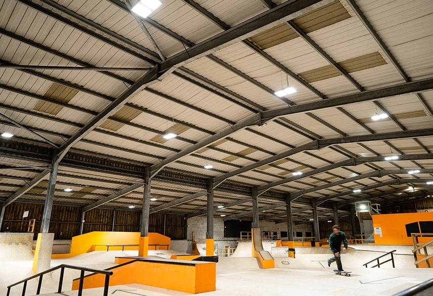 Tamlite Mount Hawke Skatepark Truro LED lighting