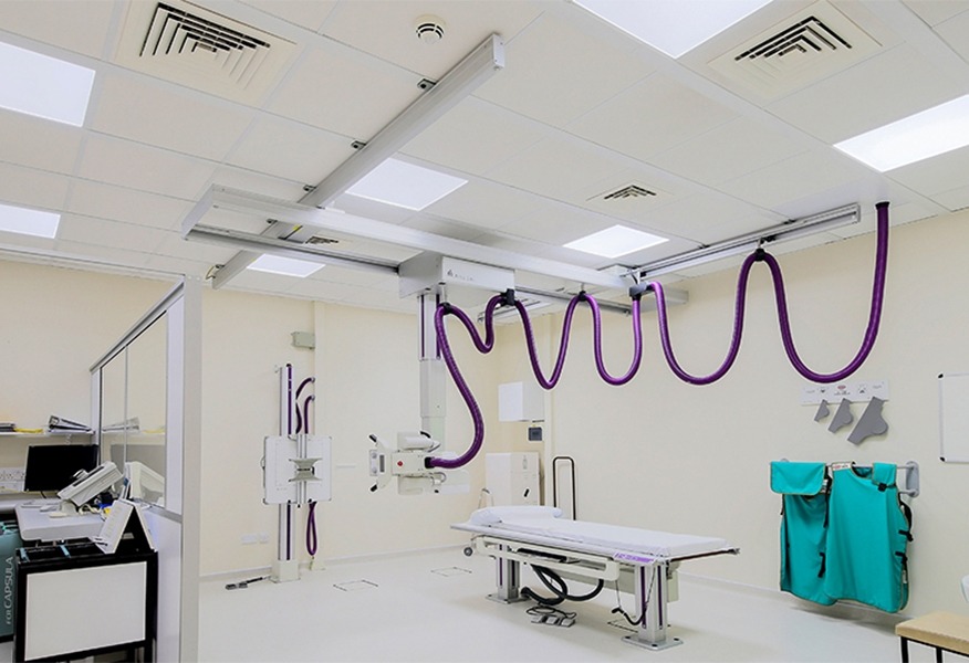 Tamlite Hinchingbrooke Hospital x-ray room LED lighting