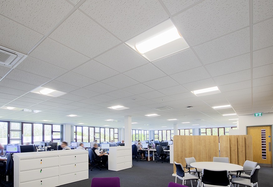 Tamlite Sandwell Council House Oldbury office area LED lighting