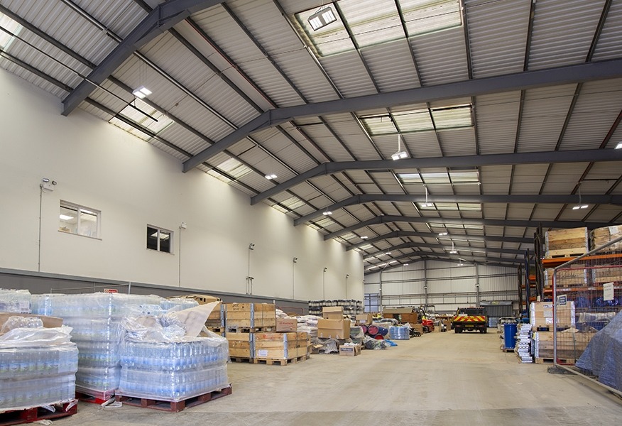 Tamlite South East Water case study warehouse LED lighting image