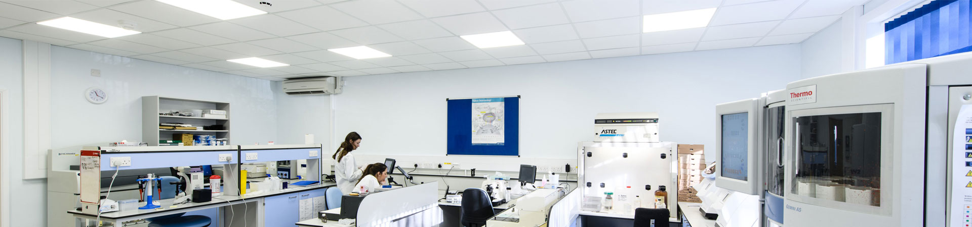 Tamlite Princess Elizabeth Hospital Guernsey Healthcare LED Lighting Case Study lab room header