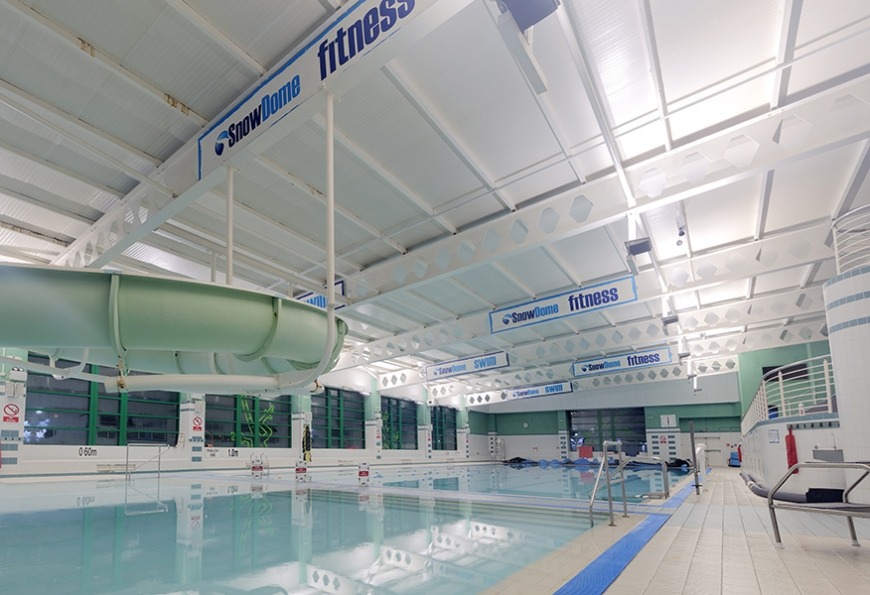 Tamlite Snowdome Tamworth swimming pool fitness LED lighting