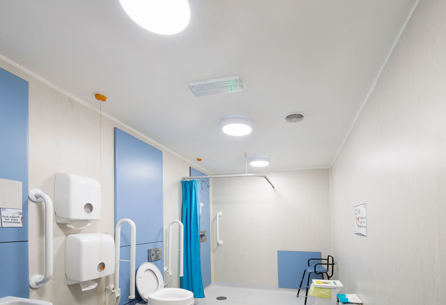 Tamlite Leominster Community Hospital bathroom emergency LED lighting
