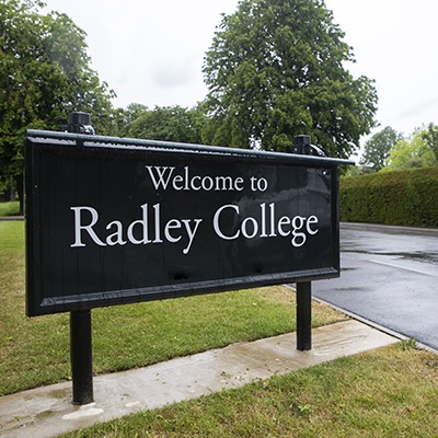 Tamlite Radley College exterior sign image