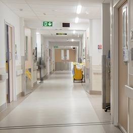 Tamlite healthcare carousel hallway image