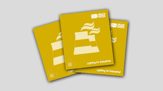 Tamlite industrial and warehousing brochures in yellow
