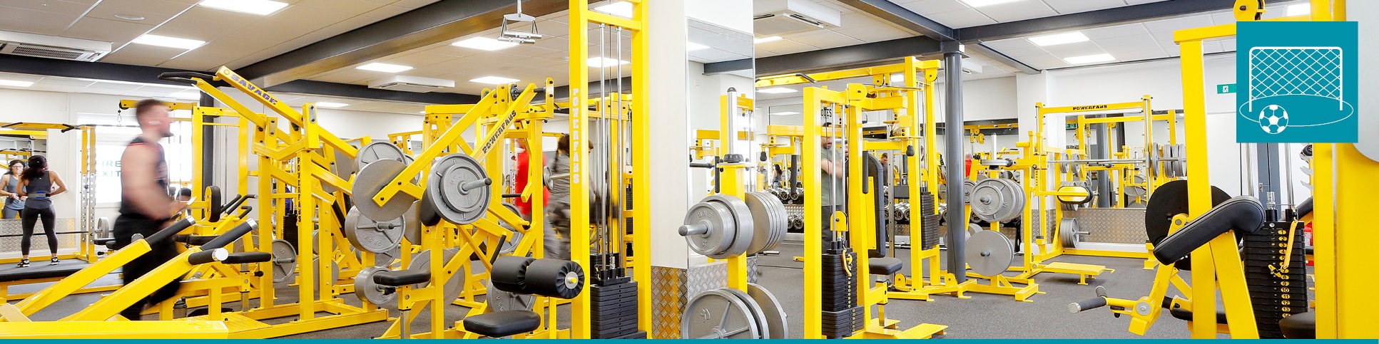 Tamlite sports header gym with icon