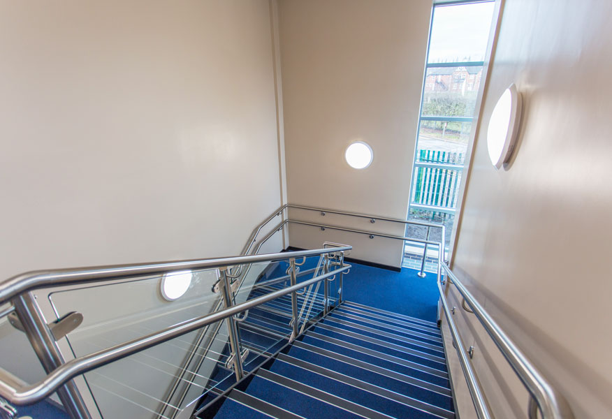 Tamlite Winnington Park Primary School Northwich stairway LED lighting