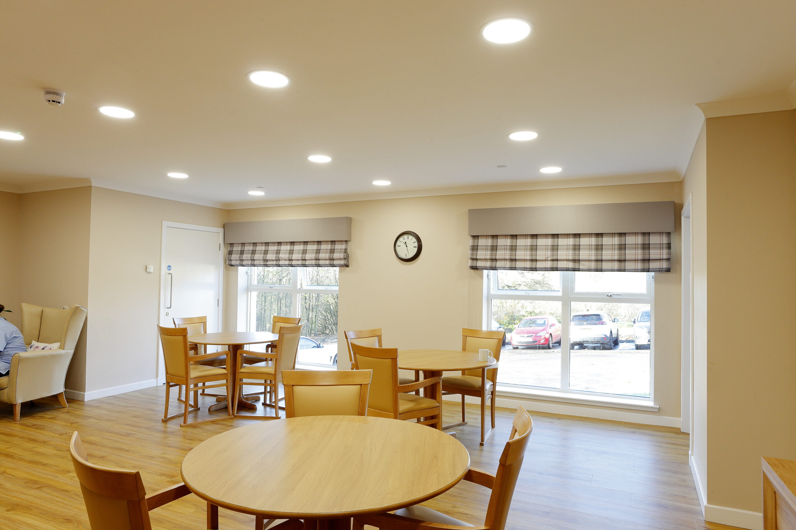Tamlite Rosehall Care Home communal area LED lighting