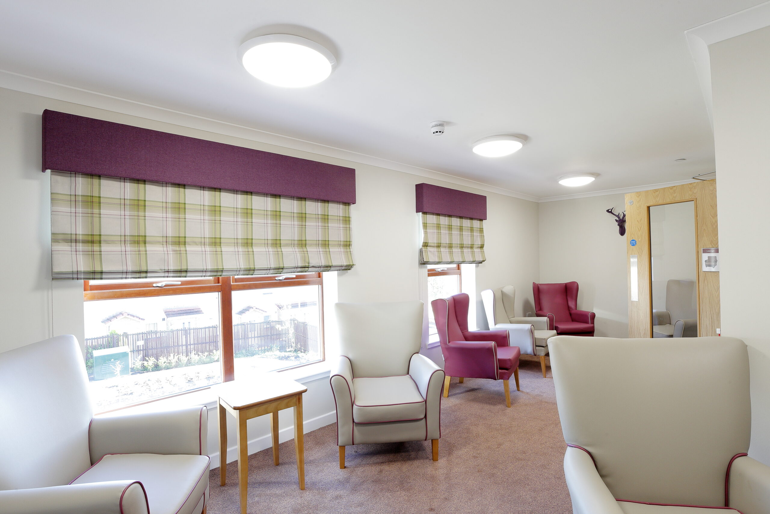 Tamlite Rosehall Care Home seating area LED lighting