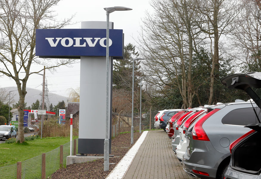 Tamlite Clelands Volvo Galashiels exterior company signage image