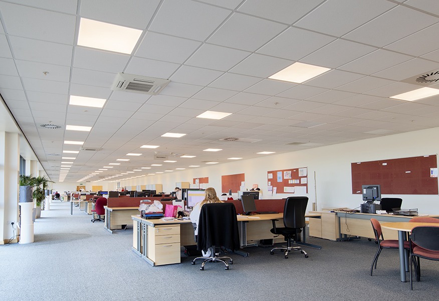 Tamlite Honda Logistics Swindon office LED lighting