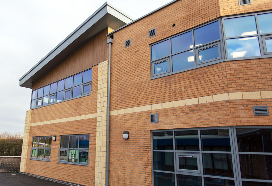 Tamlite Winnington Park Primary School Northwich side aspect building image