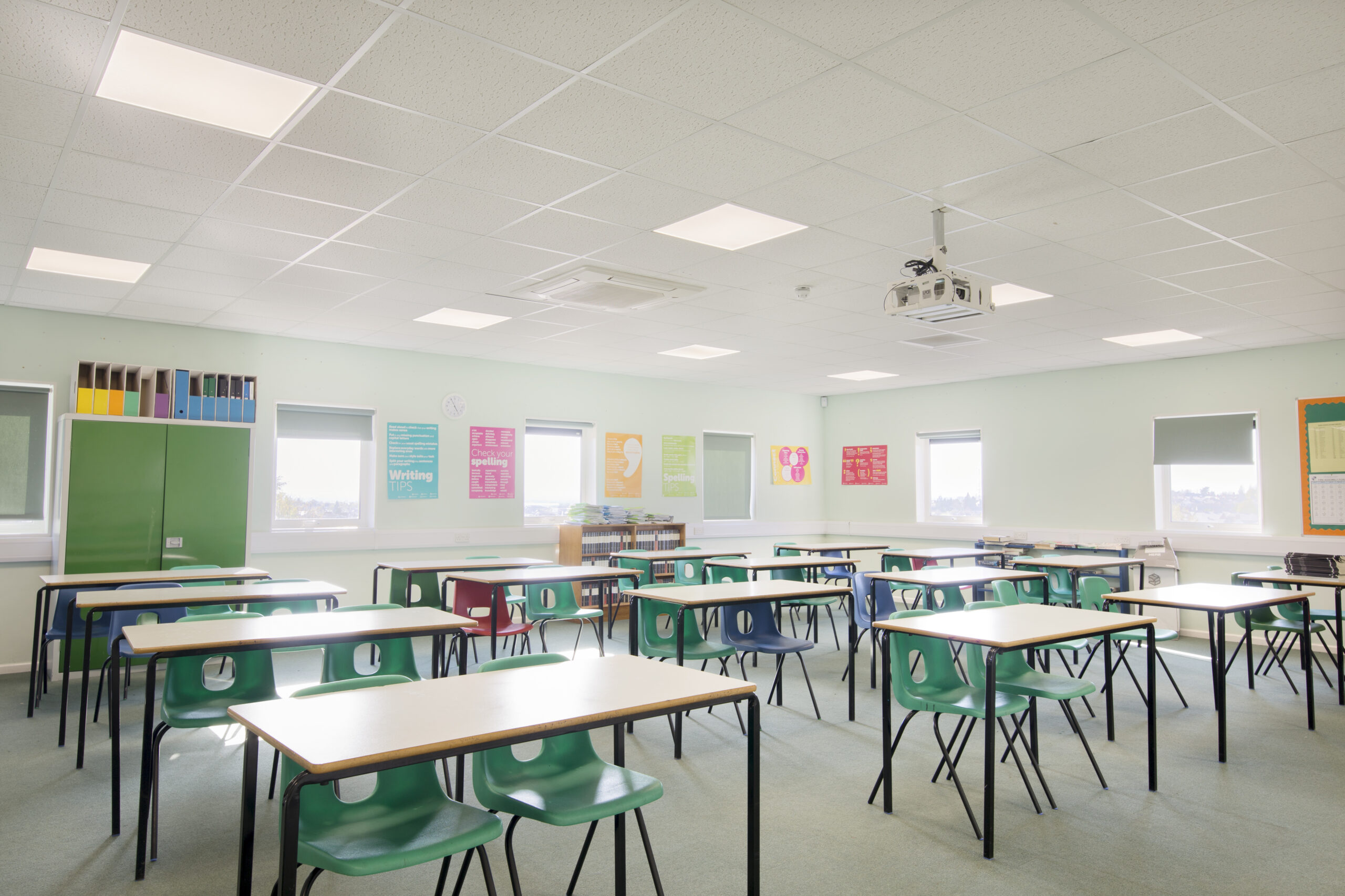 Tamlite Hastings High School Hinkley Education LED lighting case study classroom image