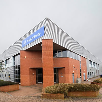 Tamlite ThyssenKrupp Aerospace building exterior with company logo