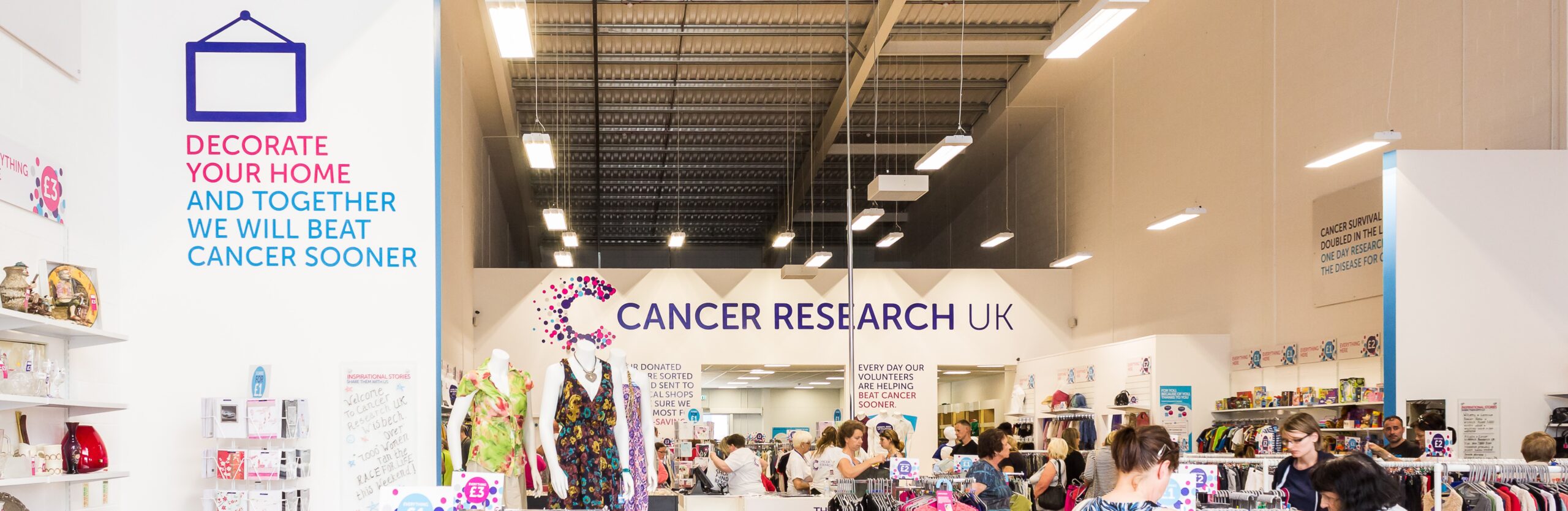 Tamlite Cancer Research case study retail and leisure LED lighting