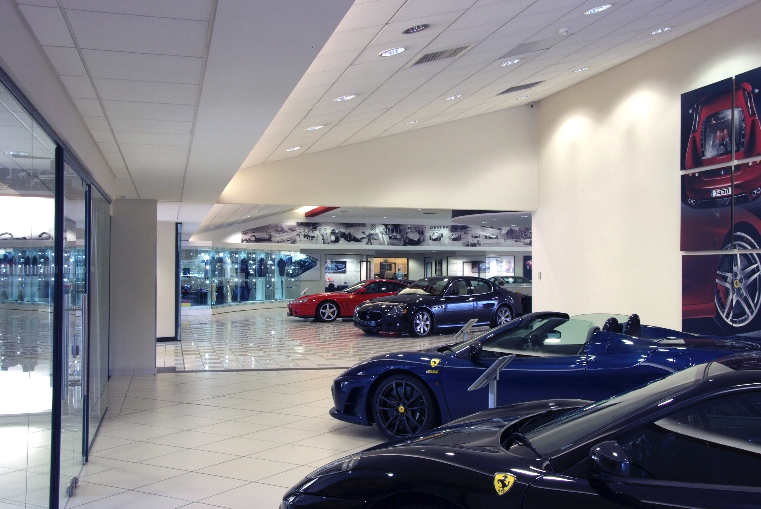 Tamlite Retail Graypaul Ferrari showroom image