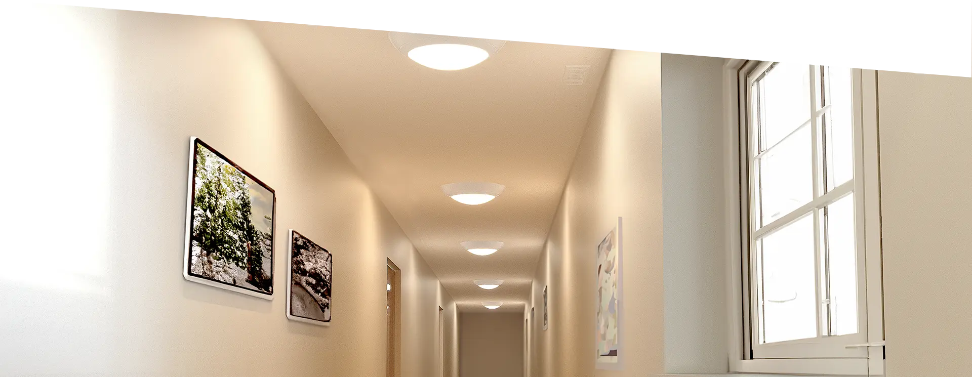 Tamlite anti-ligature lighting secure d corridor