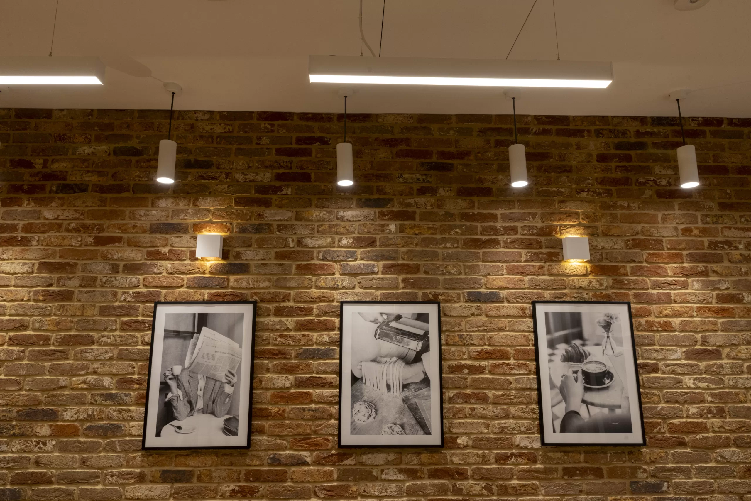 Ground floor reception ceiling and wall lights