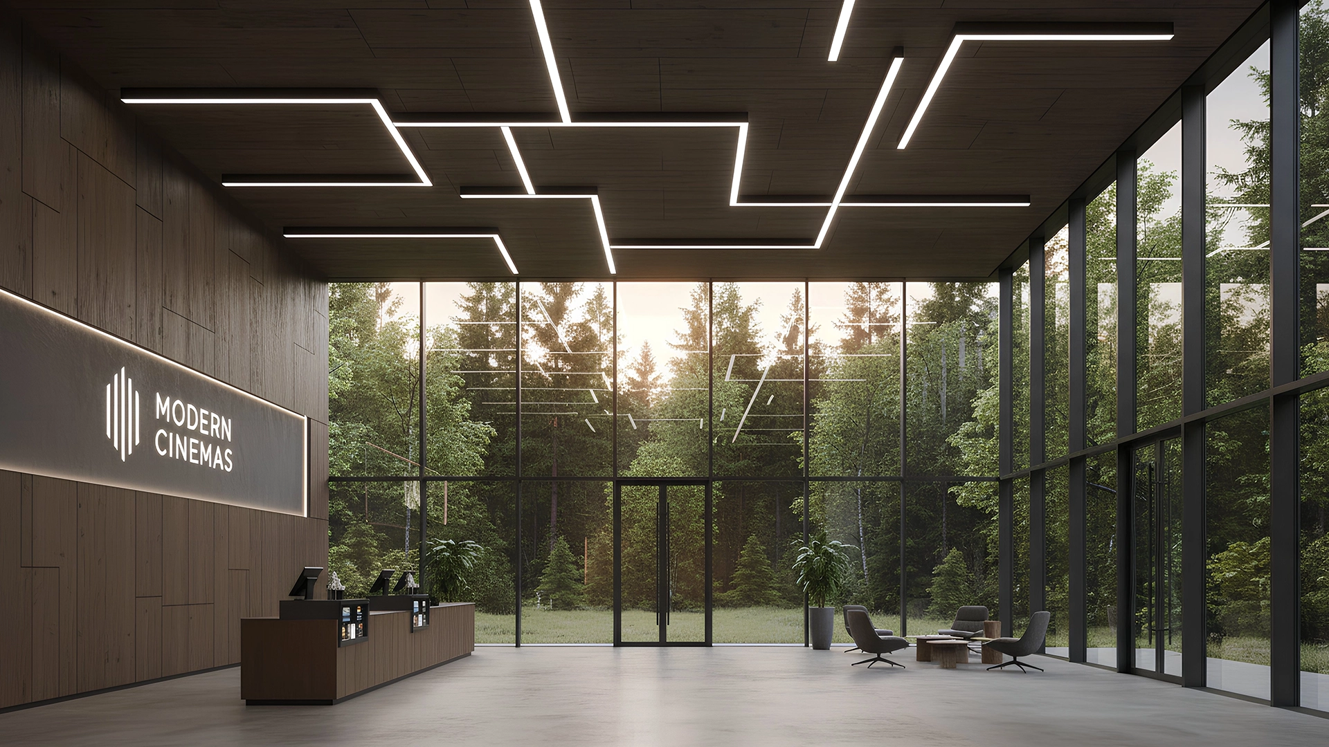 signum in cinema lobby